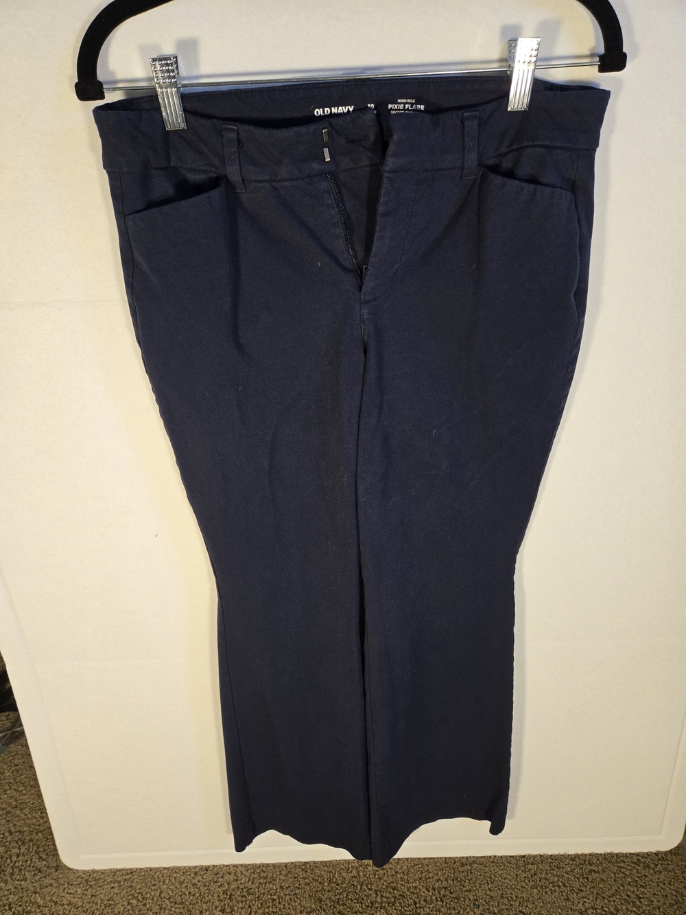 Old Navy Navy Pixie Flare Pants Petite 10